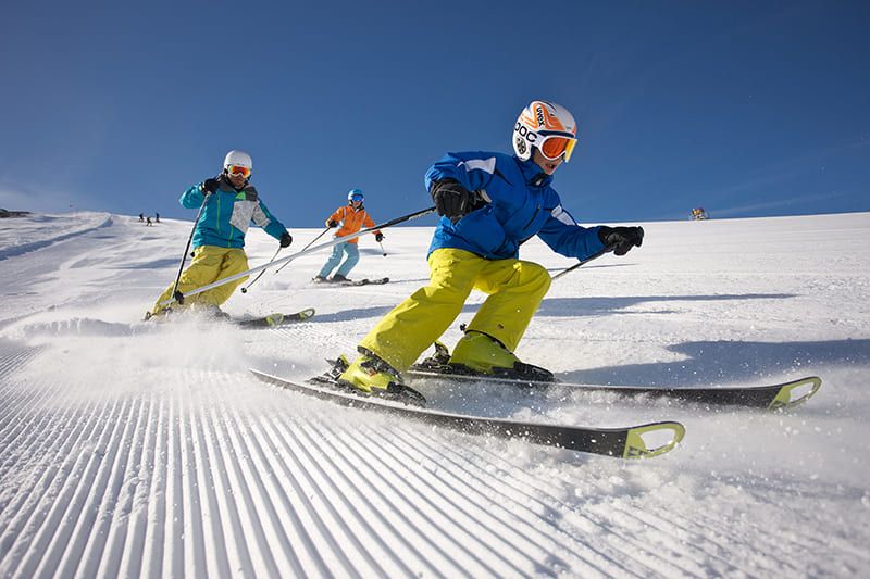 Skifahren am Reschenpass