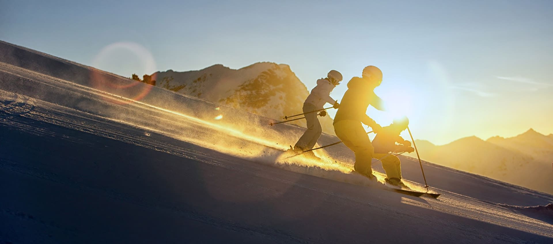 Skifahrer Nauders