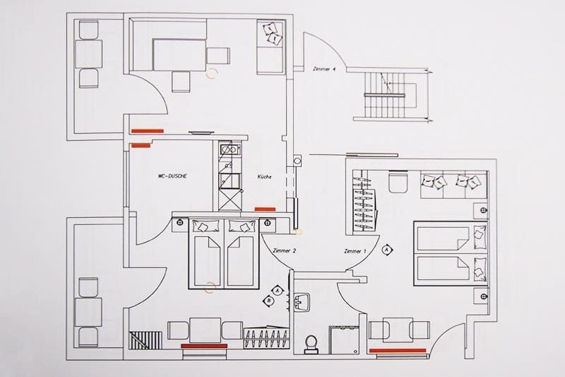 Appartement Grundriss Haus Nauders